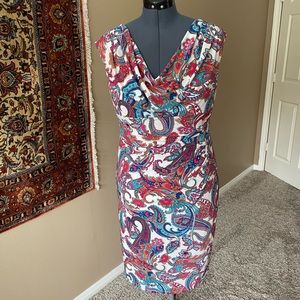 Paisley print dress